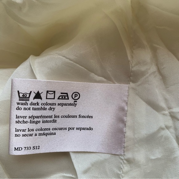 Laura Ashley Vintage Silk-Blend Dress A-Line Midi Multi Butterfly Print UK 14 - Picture 16 of 16